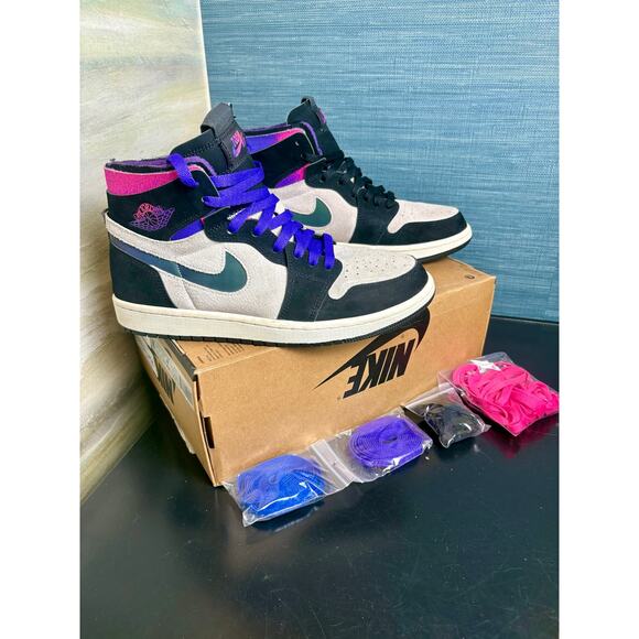 Excellent Condition - Size 8.5M - Air Jordan 1 Zoom Comfort \'Paris\' PSG main image 4